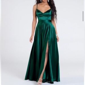 Hunter/Emerald Green Formal Dress